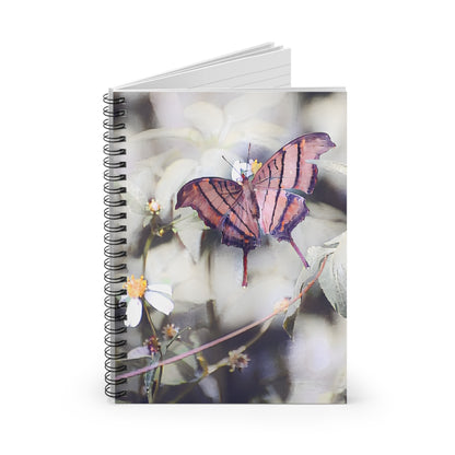 Butterfly Botanical Spiral Notebook — Ruled Journal for Nature Lovers