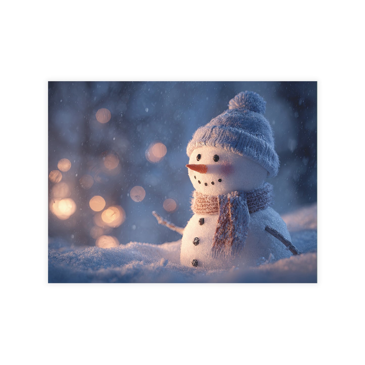 Holiday Winter Snowman Postcard Bundle (Envelopes Included)