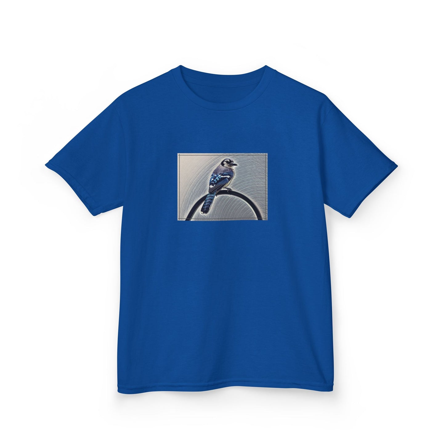 Kids Nature Blue Jay Theme Heavy Cotton Tee (Additional Colors)