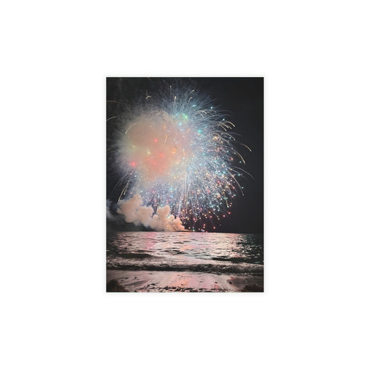 Fireworks Over the Water Postcard Bundles (Envelopes Included)