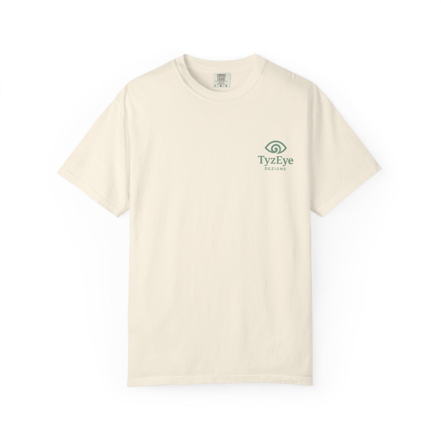 Unisex Adult Beach Sunset Sailboat Back Design T-Shirt — Nautical Coastal Graphic Tee w/ Logo (Additional Color)