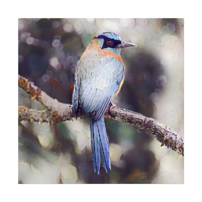 Textured Watercolor Tropical Bird Nature Wall Art Print