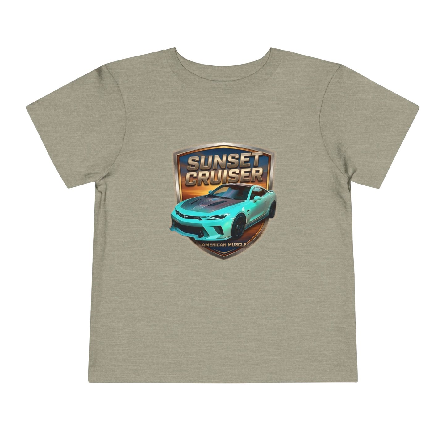 Toddler 'Sunset Cruiser' American Muscle Series Tee — Retro Sports Car Graphic Shirt (Additional Colors)