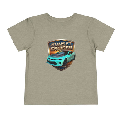 Toddler 'Sunset Cruiser' American Muscle Series Tee — Retro Sports Car Graphic Shirt (Additional Colors)