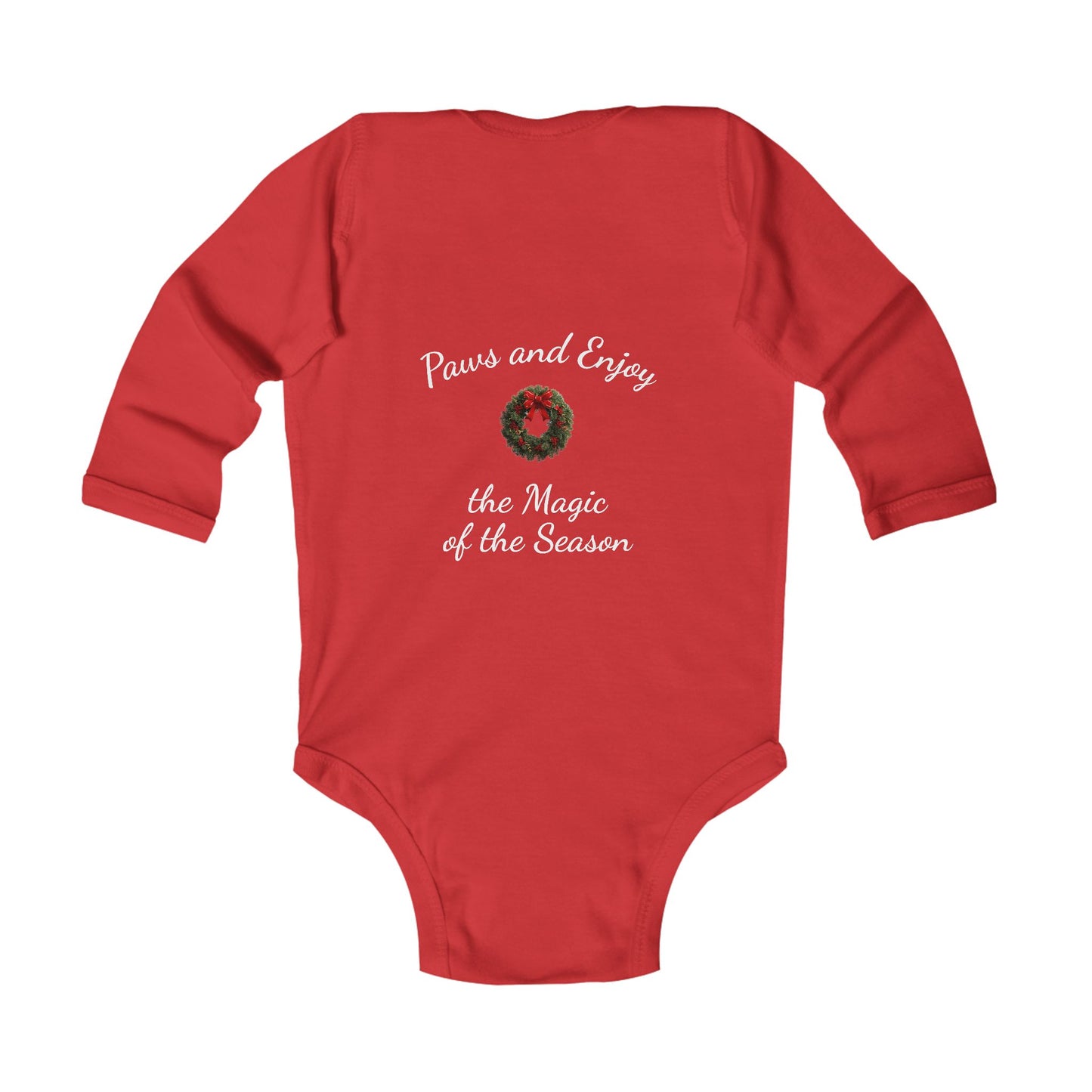 Infant Christmas Theme Bodysuit - 'Home is Where the Fluff Is' (Additional Colors)
