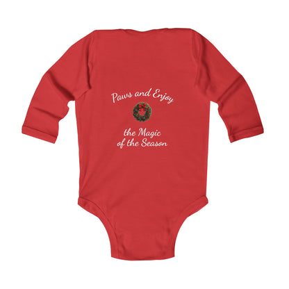 Infant Christmas Theme Bodysuit - 'Home is Where the Fluff Is' (Additional Colors)