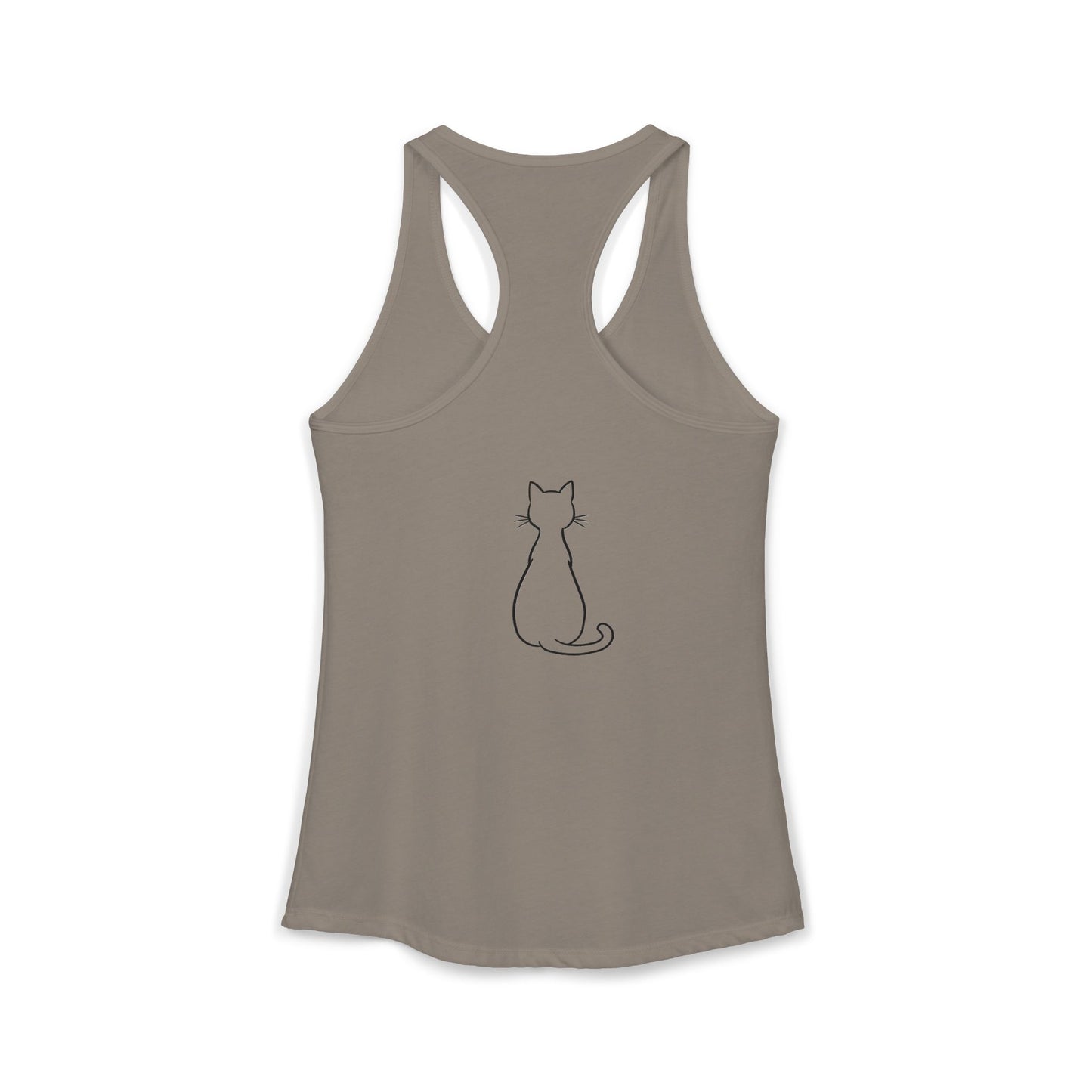 Catitude - 'Purr More Hiss Less' Double-Side Design Women's Racerback Tank Top (Additional Colors)