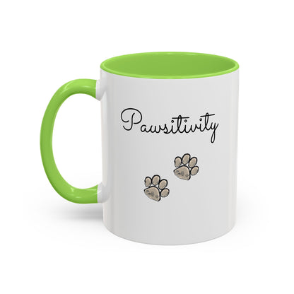 Colorful Pet Lover Mugs — Pawsitivity (Additional Size and Colors)