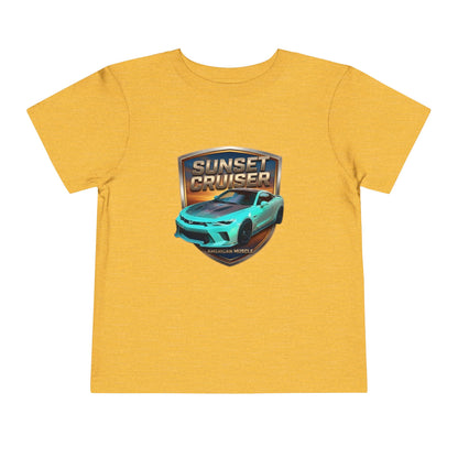 Toddler 'Sunset Cruiser' American Muscle Series Tee — Retro Sports Car Graphic Shirt (Additional Colors)
