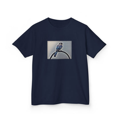 Kids Nature Blue Jay Theme Heavy Cotton Tee (Additional Colors)