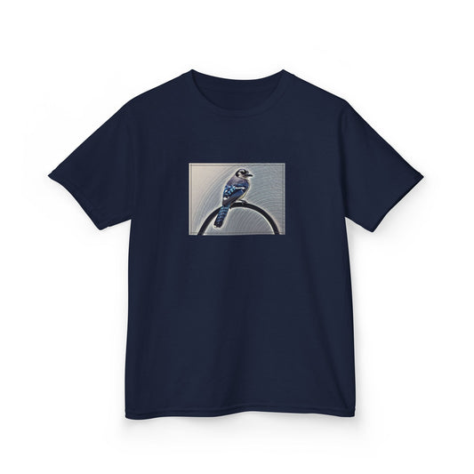 Kids Nature Blue Jay Theme Heavy Cotton Tee (Additional Colors)
