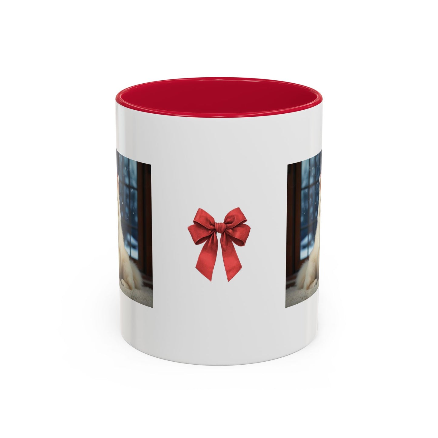 Festive Christmas Samoyed Theme Dog Mug (Additional Size and Color)