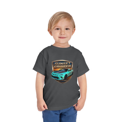 Toddler 'Sunset Cruiser' American Muscle Series Tee — Retro Sports Car Graphic Shirt (Additional Colors)