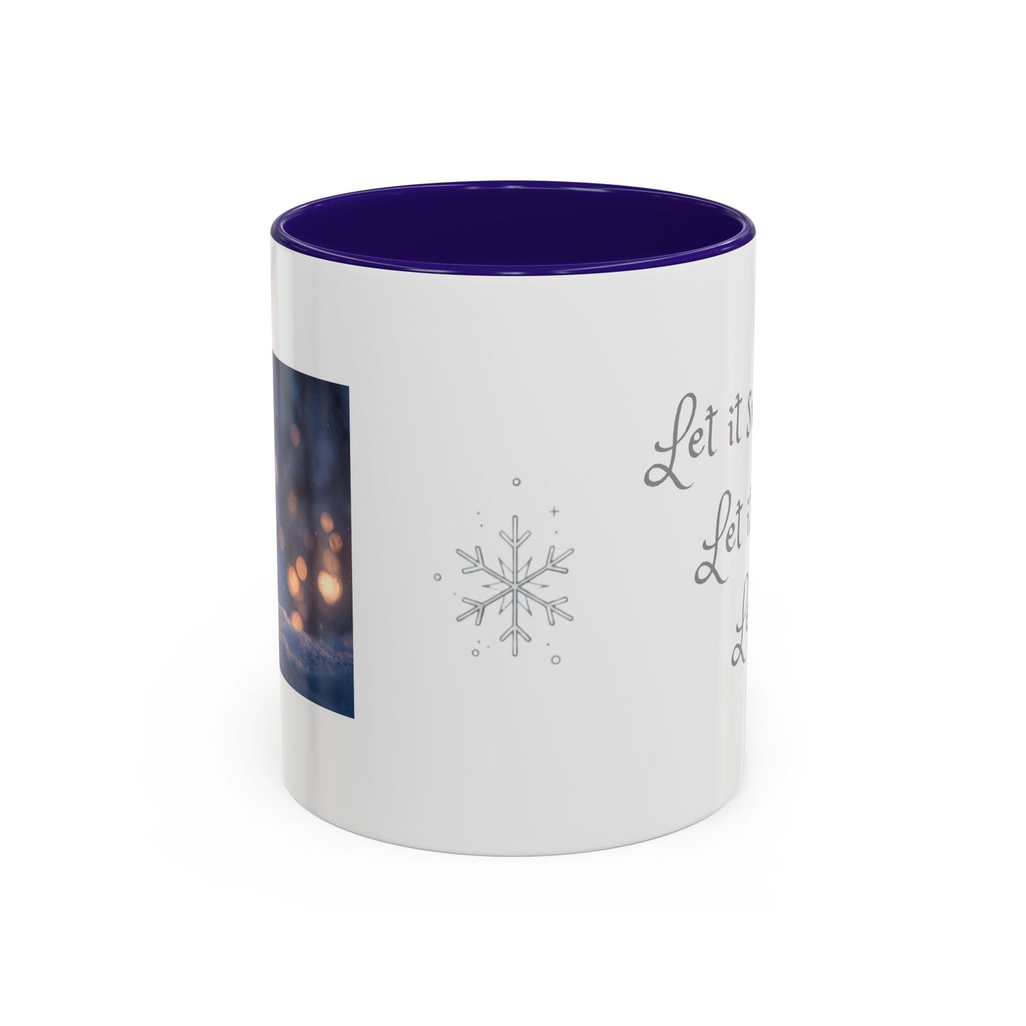 Holiday Snowman Ceramic Mug (11oz & 15oz) — Cozy Winter Coffee Cup with Snowflake Design