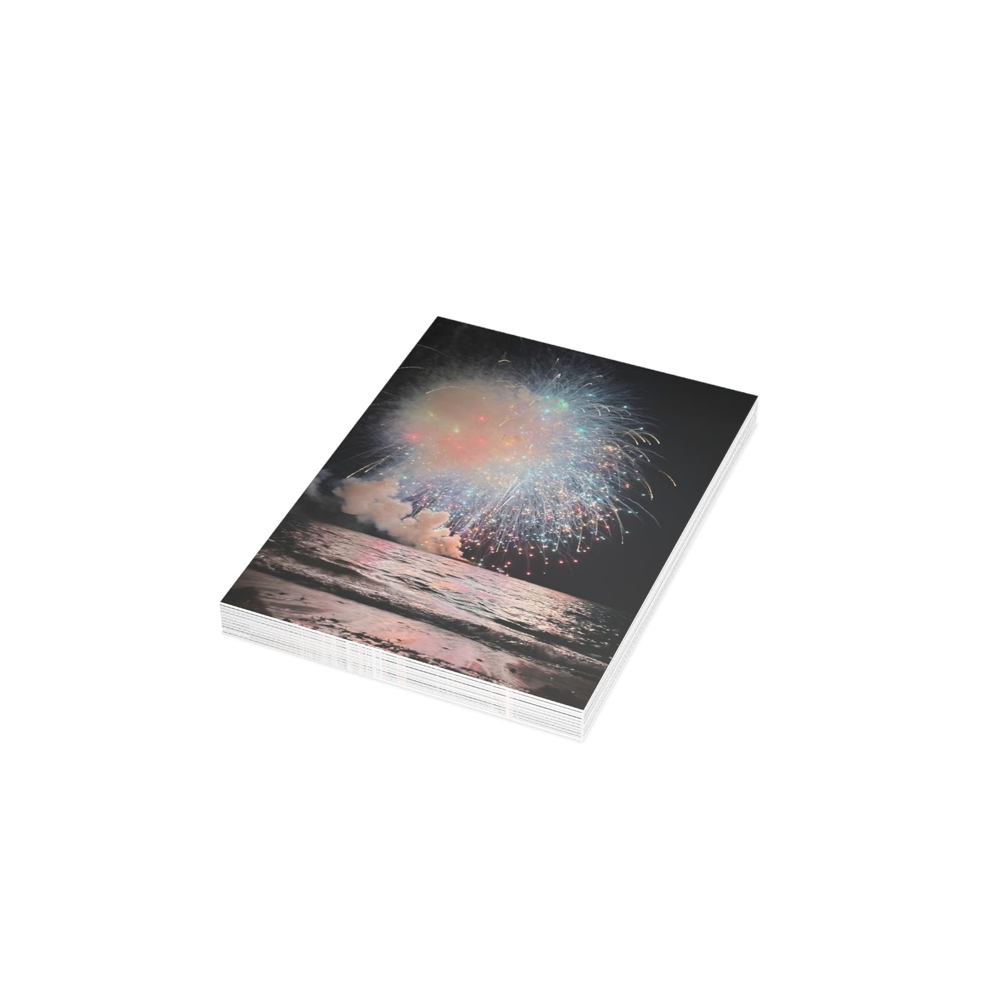 Fireworks Over the Water Postcard Bundles (Envelopes Included)