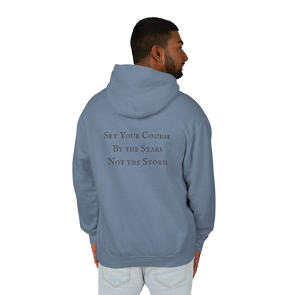 Nautical Boat Hoodie — "Set Your Course by the Stars, Not the Storm" Unisex Cotton Hoodie (Additional Colors)