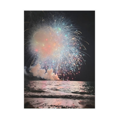 Fireworks Over the Water Postcard Bundles (Envelopes Included)