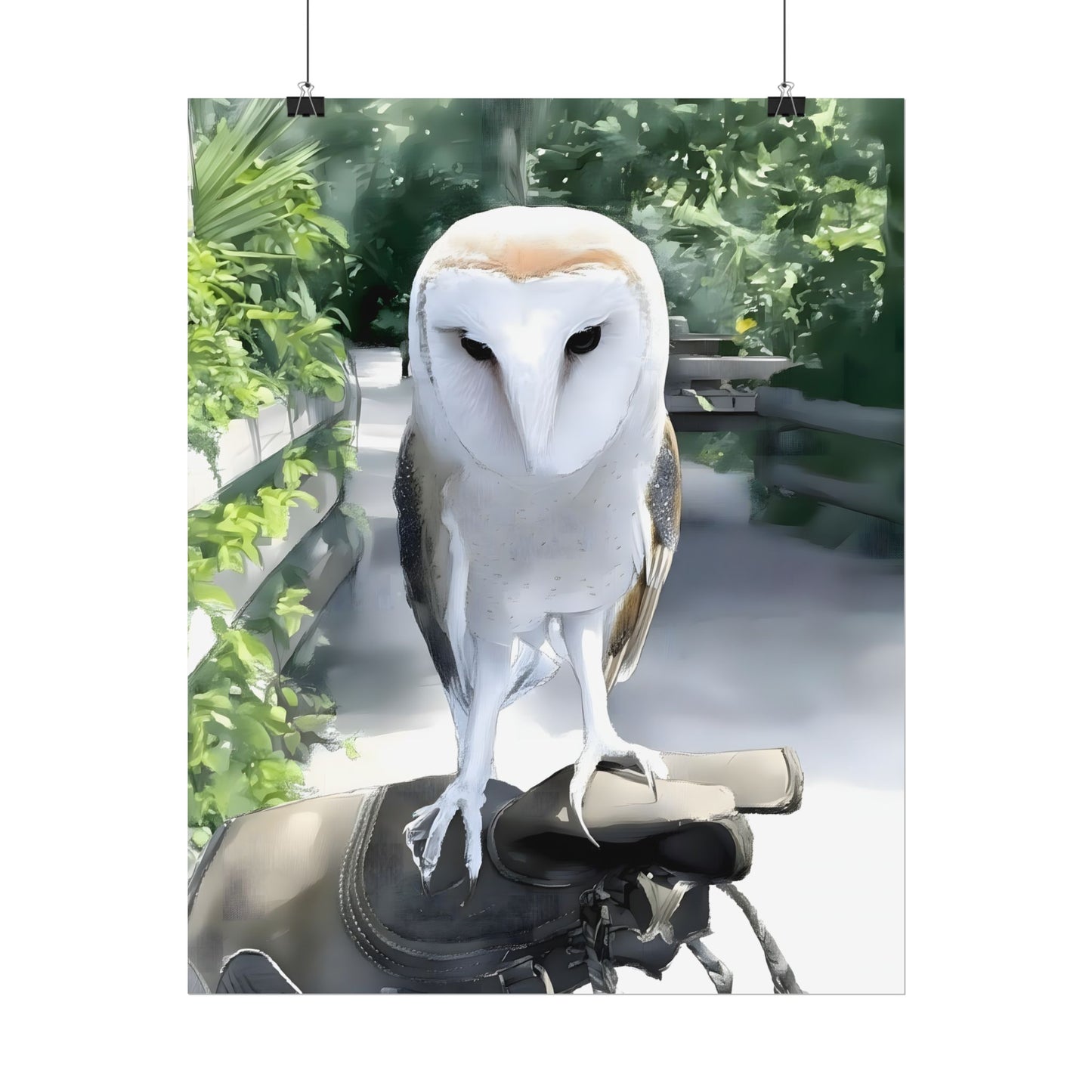 Nature Barn Owl Wall Art Print