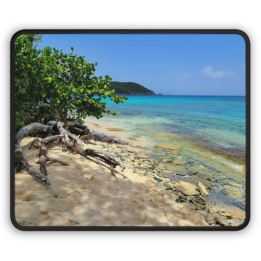 Beautiful Tropical Beach Scene Mouse Pad