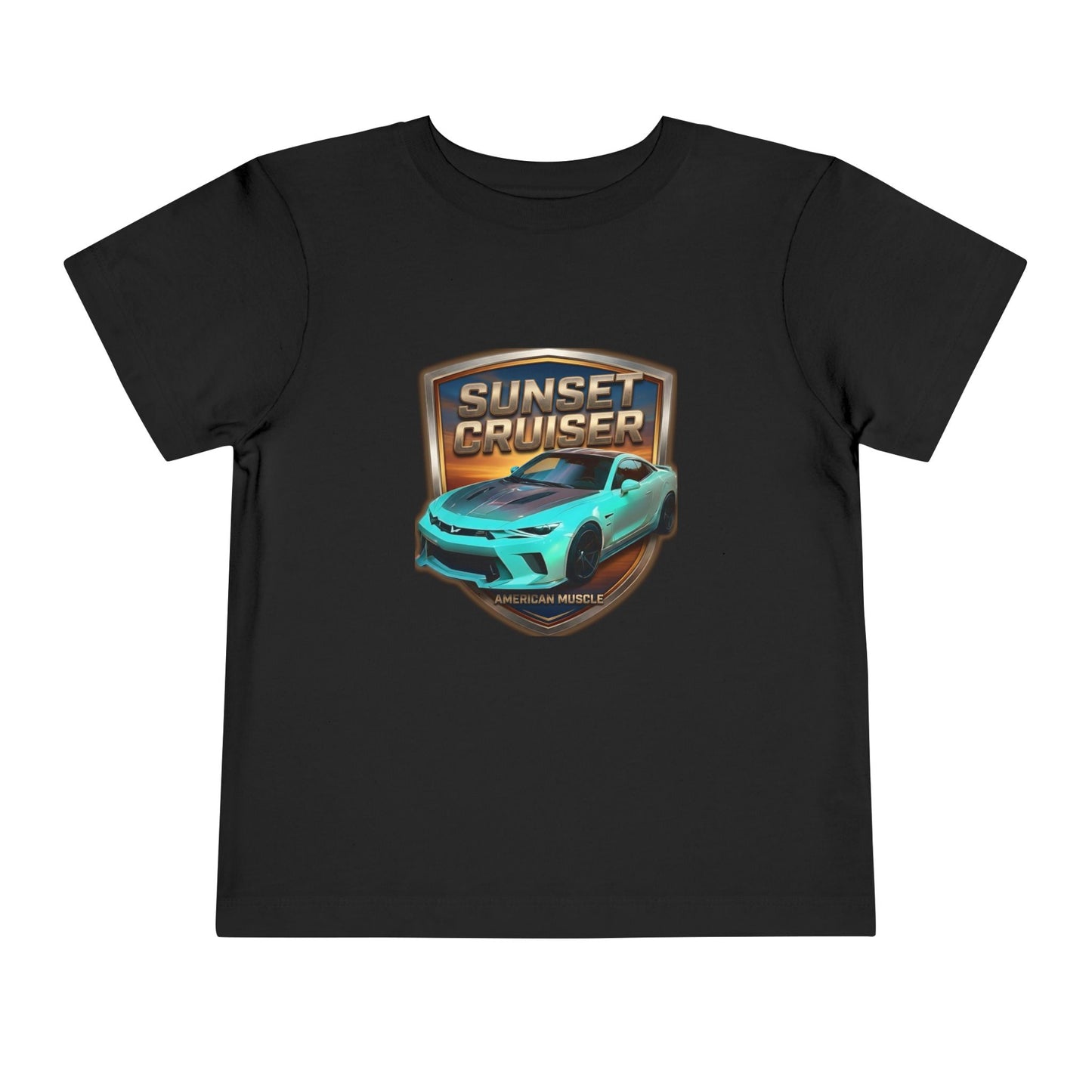 Toddler 'Sunset Cruiser' American Muscle Series Tee — Retro Sports Car Graphic Shirt (Additional Colors)