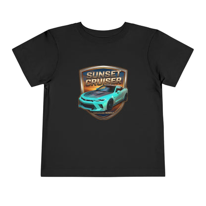 Toddler 'Sunset Cruiser' American Muscle Series Tee — Retro Sports Car Graphic Shirt (Additional Colors)