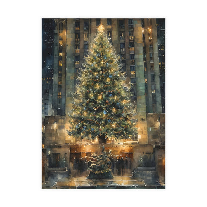 New York City Rockefeller Center Christmas Tree Postcard Bundles (Envelopes Included)