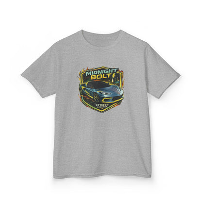 Kids Blue 'Midnight Bolt' Sportscar Theme Street Legends Series Cotton Tee (Additional Colors)