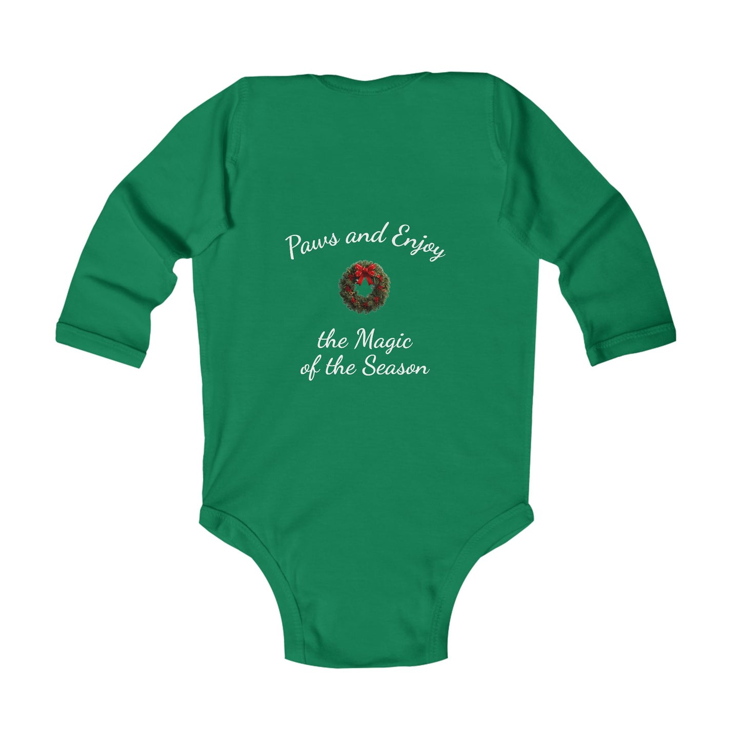 Infant Christmas Theme Bodysuit - 'Home is Where the Fluff Is' (Additional Colors)