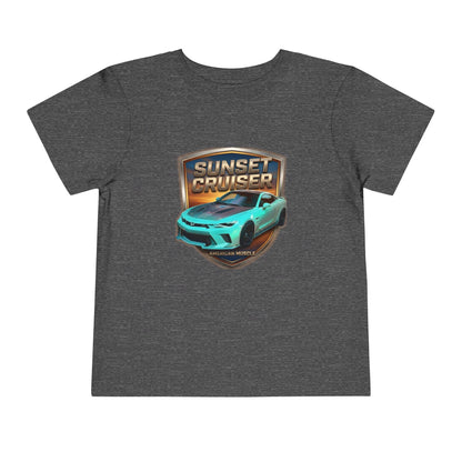 Toddler 'Sunset Cruiser' American Muscle Series Tee — Retro Sports Car Graphic Shirt (Additional Colors)