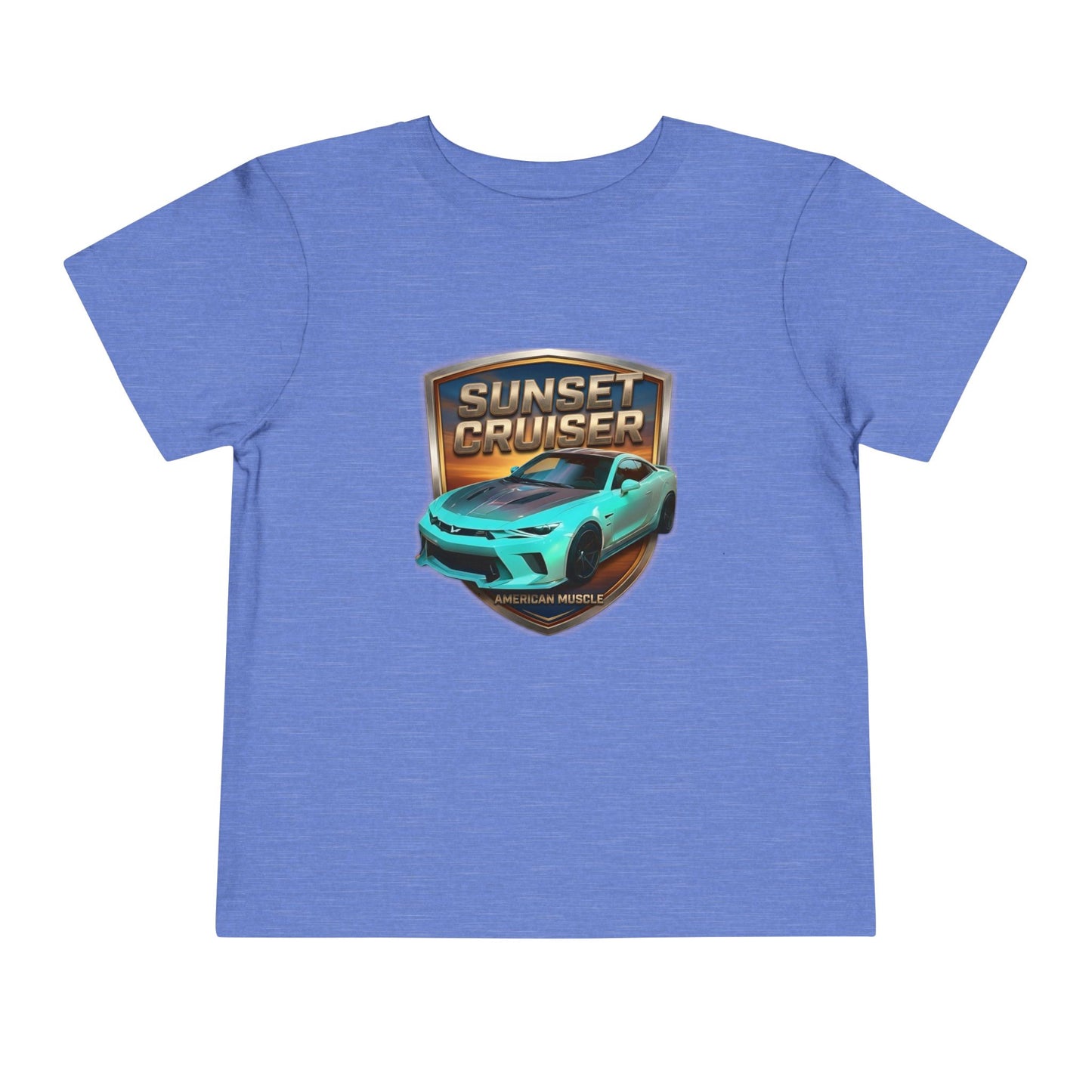 Toddler 'Sunset Cruiser' American Muscle Series Tee — Retro Sports Car Graphic Shirt (Additional Colors)