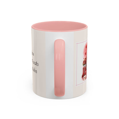 Valentine's Romantic Samoyed Theme "I Woof You More...' Accent Coffee Mug, 11 oz or 15 oz (Additional Color)