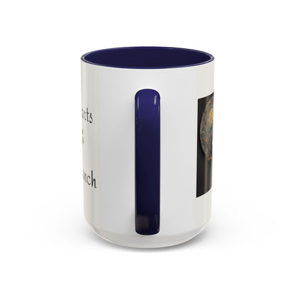 Two Doves Hearts One Branch Romantic Love Accent Coffee Mug (Additional Color)
