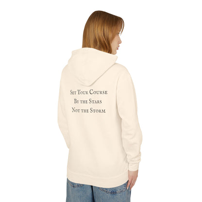 Nautical Boat Hoodie — "Set Your Course by the Stars, Not the Storm" Unisex Cotton Hoodie (Additional Colors)