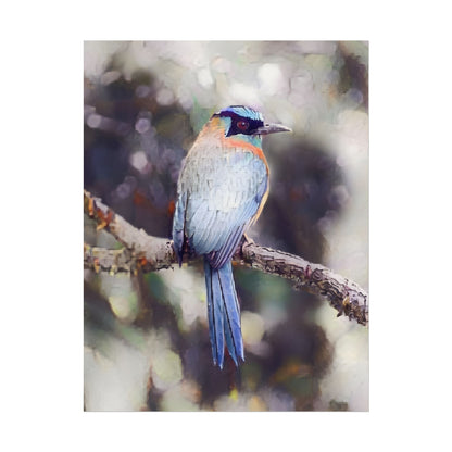 Textured Watercolor Tropical Bird Nature Wall Art Print