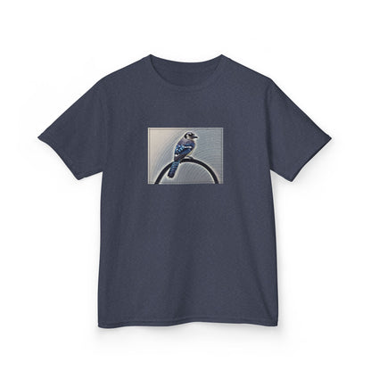 Kids Nature Blue Jay Theme Heavy Cotton Tee (Additional Colors)