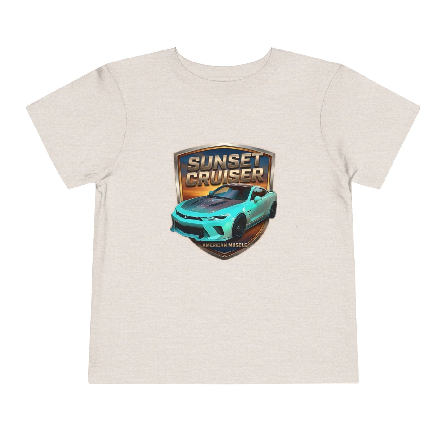 Toddler 'Sunset Cruiser' American Muscle Series Tee — Retro Sports Car Graphic Shirt (Additional Colors)