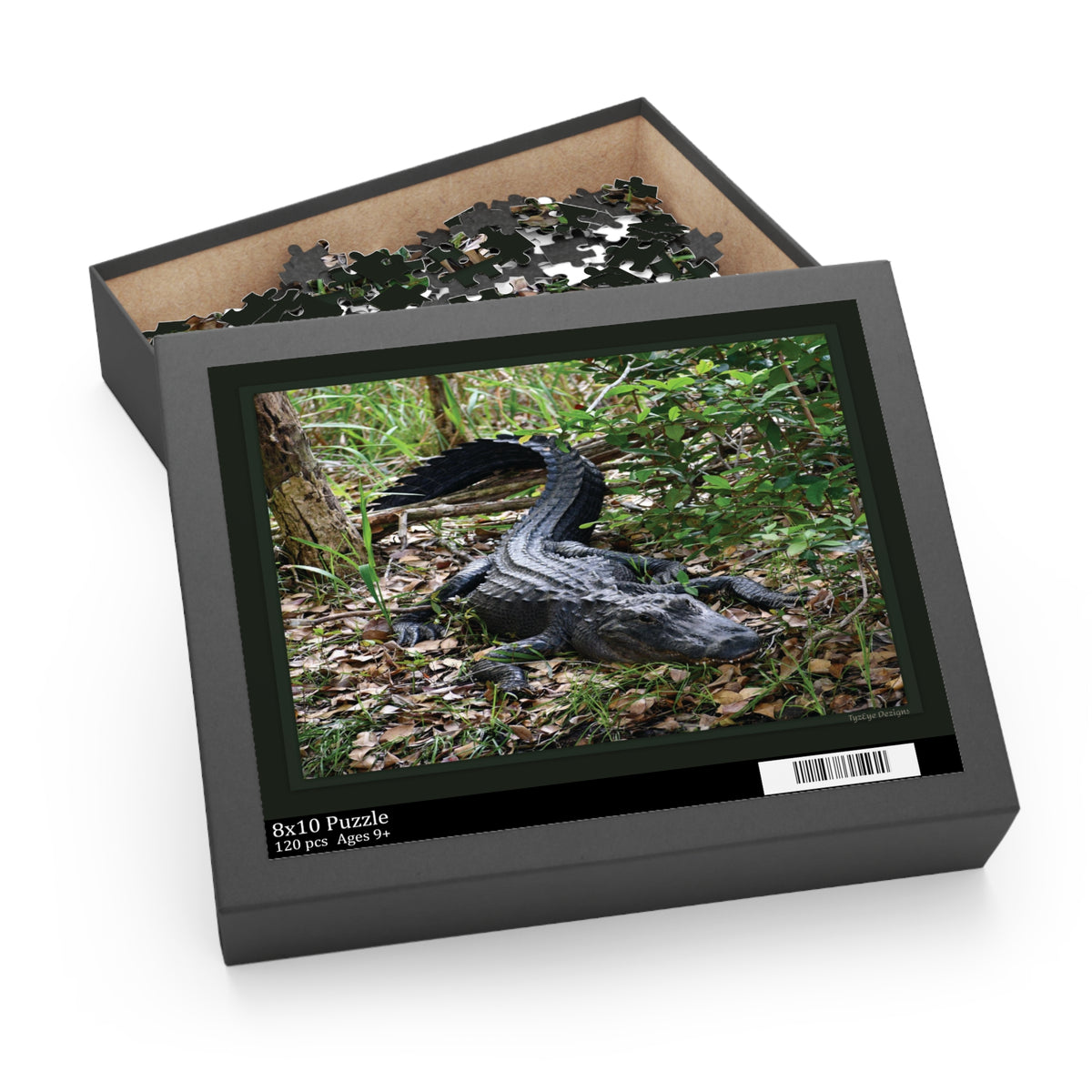 Wild Florida Alligator Nature Puzzle — Wildlife Photo Jigsaw (120/252/500 Piece)