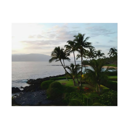 Tropical Paradise Scenic Beach Ocean Nature Wall Art Print