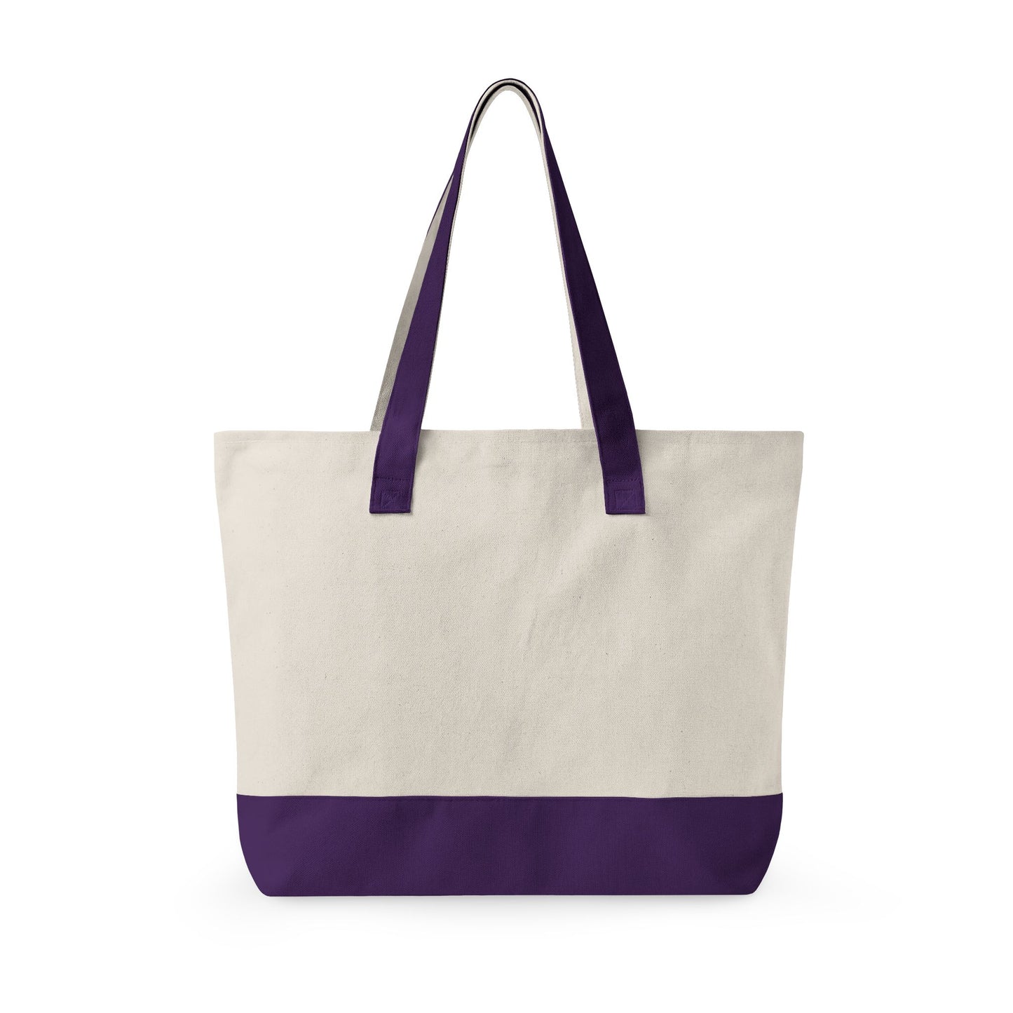 Canvas Tote Bag — Nature Water Lily Floral Canvas Zippered Beach & Market Tote
