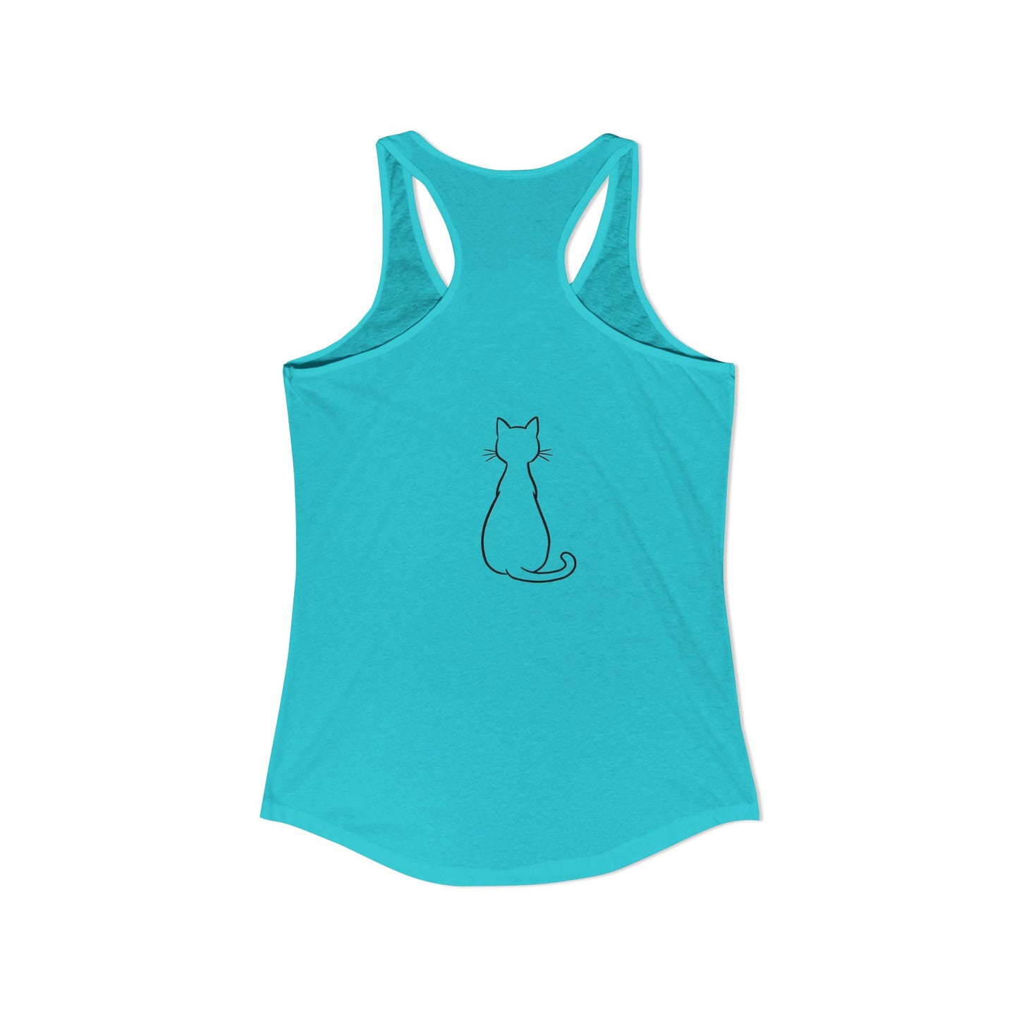 Catitude - 'Purr More Hiss Less' Double-Side Design Women's Racerback Tank Top (Additional Colors)