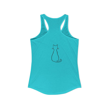 Catitude - 'Purr More Hiss Less' Double-Side Design Women's Racerback Tank Top (Additional Colors)
