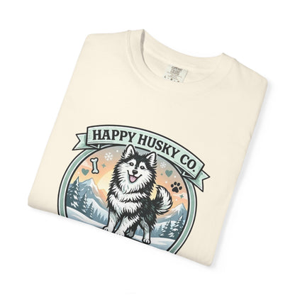 Unisex Adult Happy Husky Co. Design Logo T-Shirt — "Spreading Joy One Tail Wag At A Time" Graphic Tee (Additional Colors)