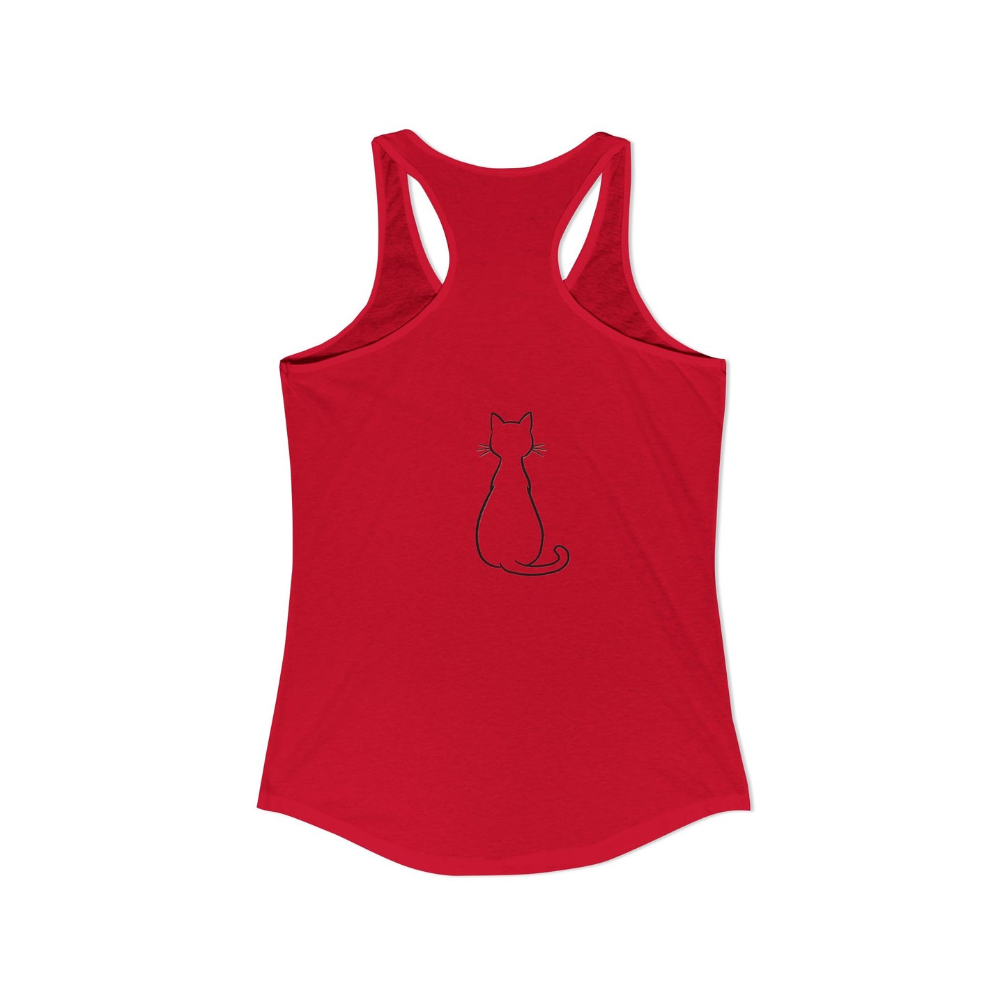 Catitude - 'Purr More Hiss Less' Double-Side Design Women's Racerback Tank Top (Additional Colors)