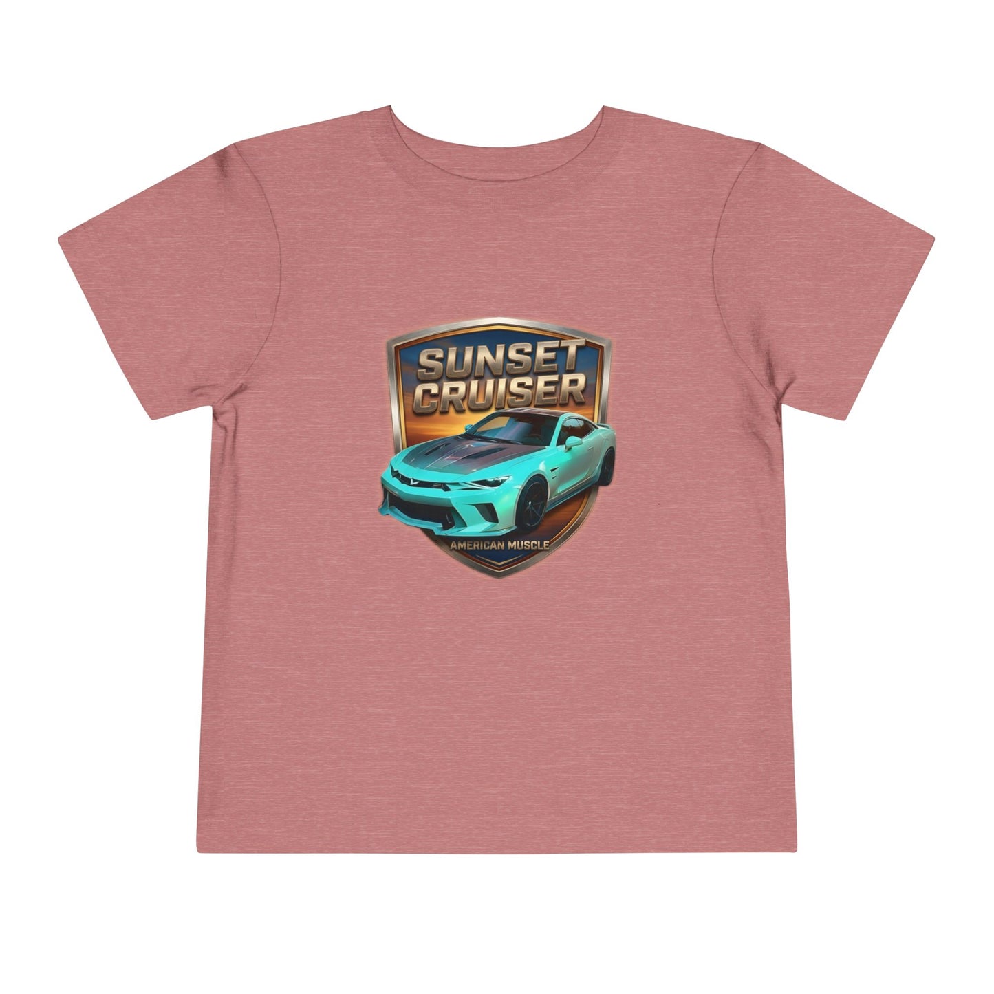 Toddler 'Sunset Cruiser' American Muscle Series Tee — Retro Sports Car Graphic Shirt (Additional Colors)