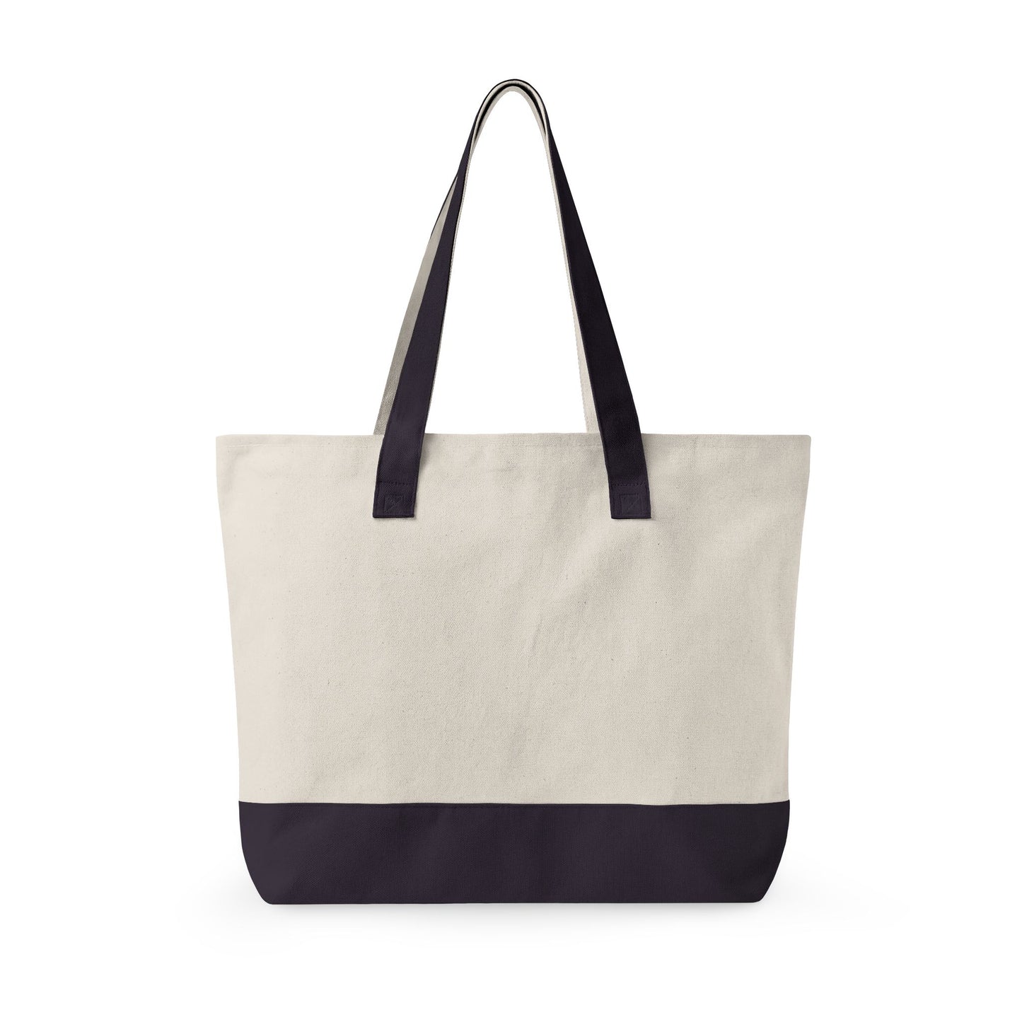 Two Doves in a Heart Zippered Canvas Tote Bag (Additional Colors)