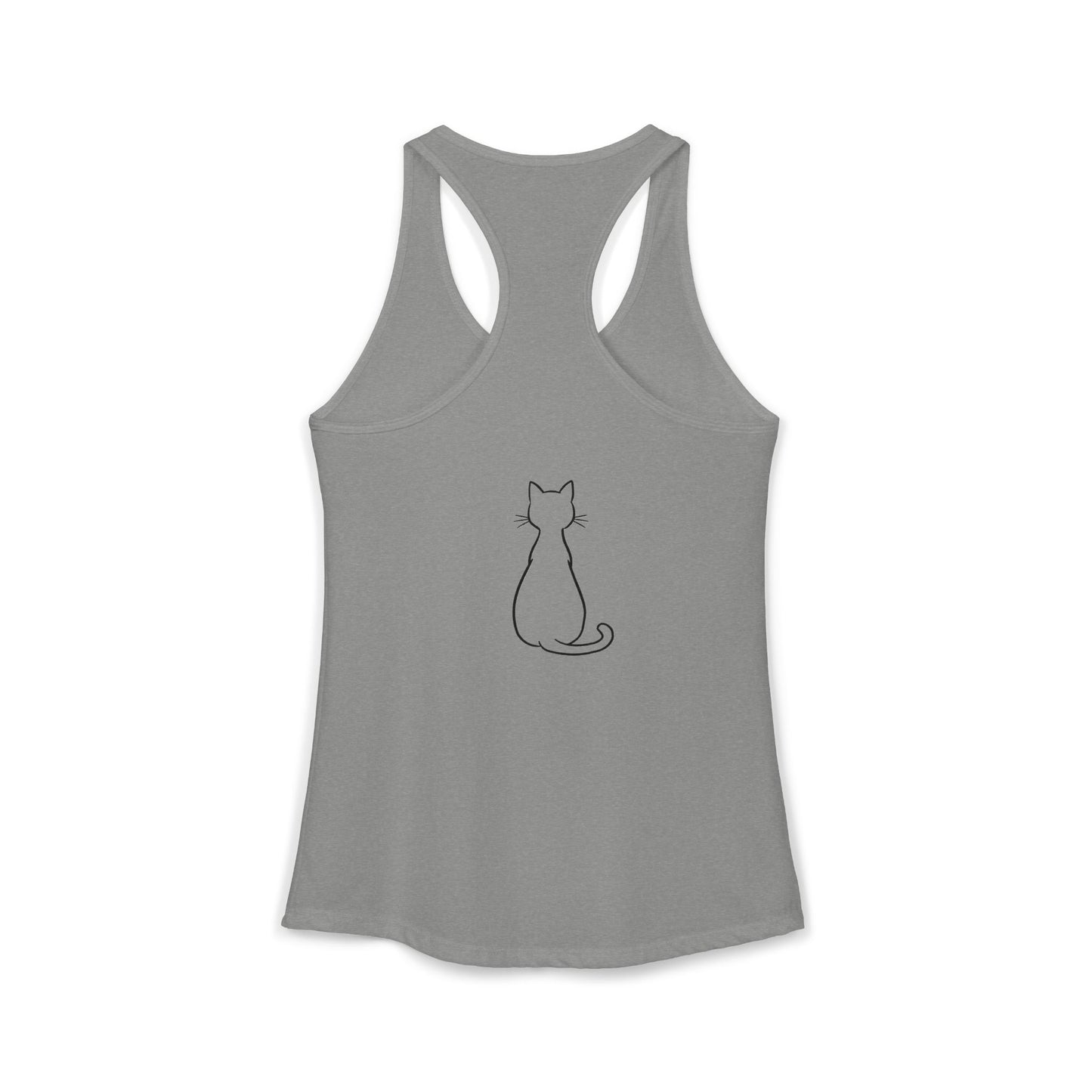 Catitude - 'Purr More Hiss Less' Double-Side Design Women's Racerback Tank Top (Additional Colors)