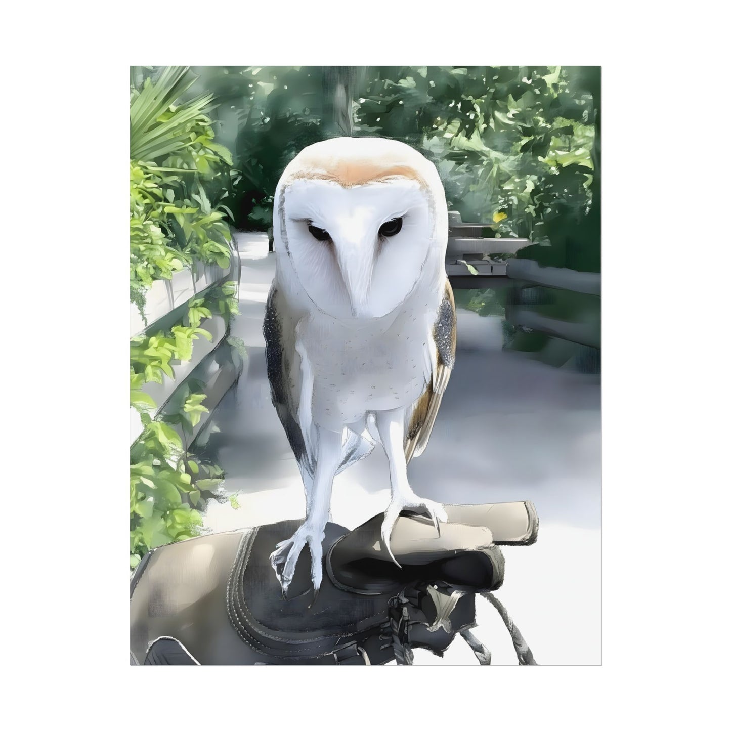 Nature Barn Owl Wall Art Print