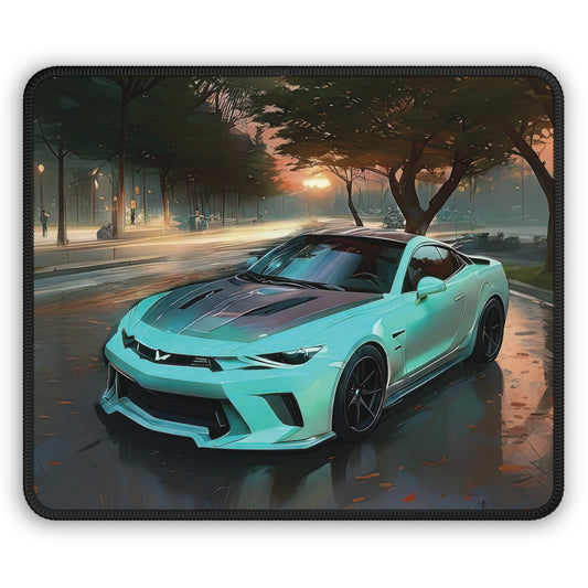 Turquoise Sports Car Gaming Mouse Pad