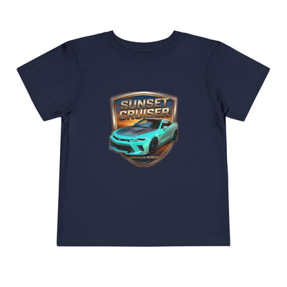 Toddler 'Sunset Cruiser' American Muscle Series Tee — Retro Sports Car Graphic Shirt (Additional Colors)