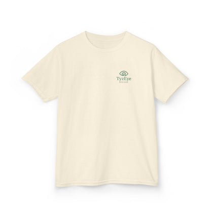 Kids Coastal Weathered Dock Sunrise Back Design Tee - 'Drift With the Tide' Graphic w/ Front Logo (Additional Color)